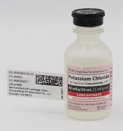 Serialized Label (Serialized  Potassium Chloride)